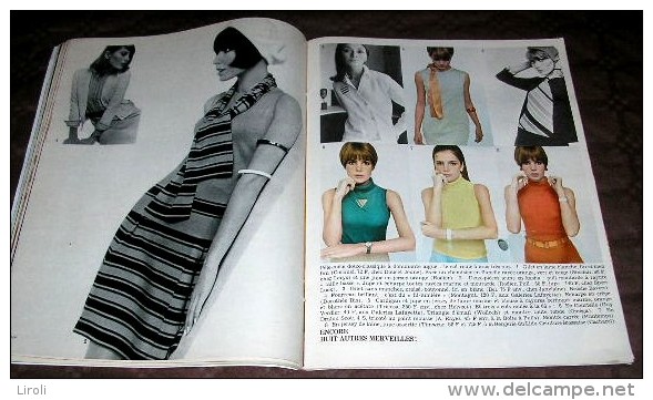 ELLE.  1966. 1051.  MERVEILLEUX TRICOTS. TINTIN. - Fashion