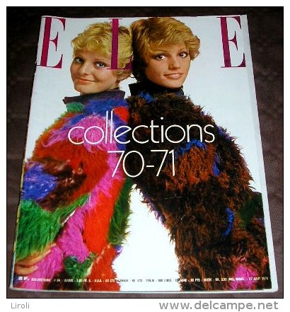 ELLE.  1970. 1289.  COLLECTIONS 70-71. - Fashion