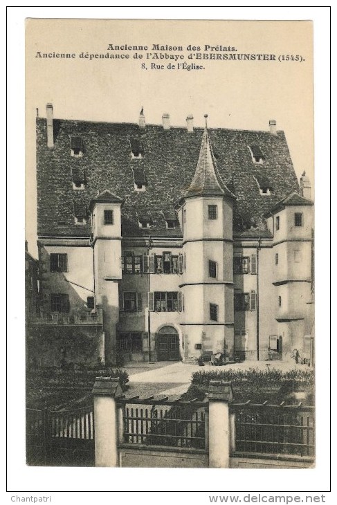 Ancienne Maison Des Prélats - Ancienne Dépendance De L´ Abbaye D´ Ebersmunster - 8 Rue De L´ église - Ebersmunster