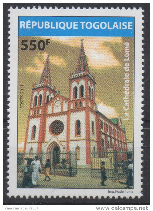 Togo 2011 - Mi. C4316 Cathédrale Kathedrale Cathedral Lomé Religion Church Kirche Eglise 550F MNH** RARE !!! - Togo (1960-...)