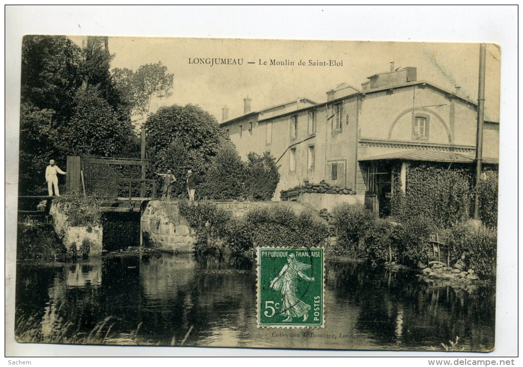 91 LONGJUMEAU Le Moulin De Saint Eloi Anim 1909 Timb    /D01-2016 - Longjumeau