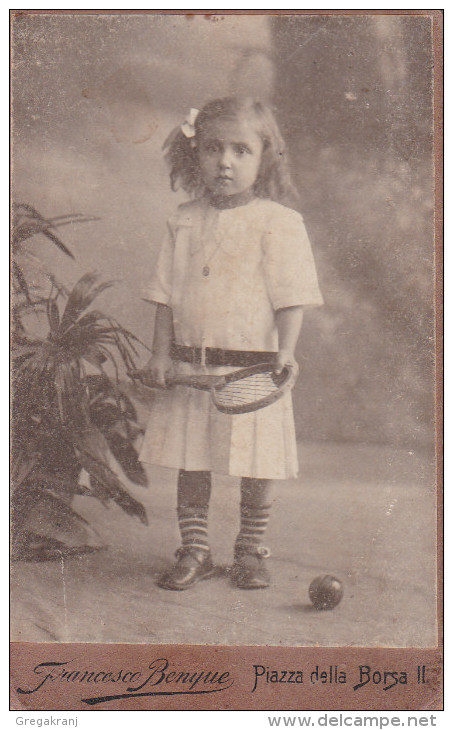 CDV Kid Ljubomira Borlek 1913 / Francesco Benque Trieste Italy Italia - Identified Persons