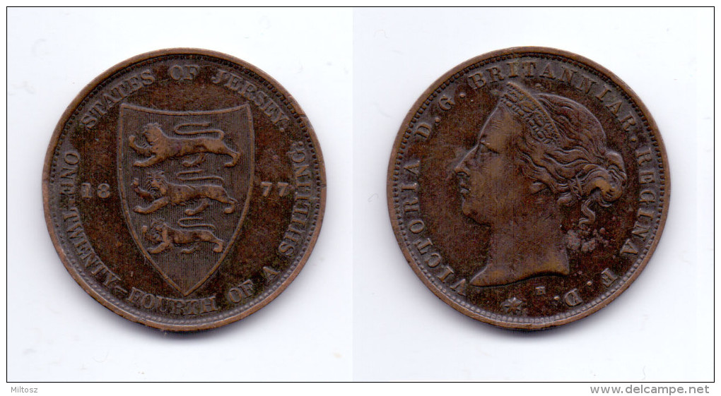 Jersey 1/24 Shilling 1877 H - Jersey