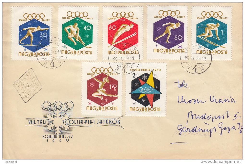 OLYMPISCHE SPIELE-OLYMPIC GAMES, SQUAW VALLEY 1960, Special Cover/stamp/postmark !! - Inverno1960: Squaw Valley