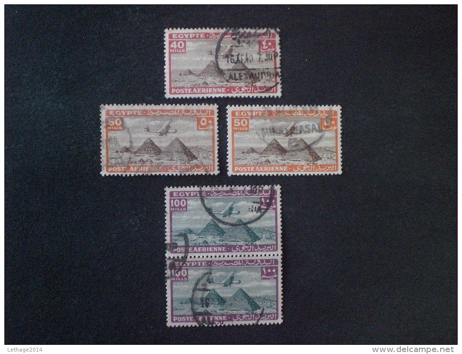 STAMPS EGITTO AIRMAIL 1933-38 - Poste Aérienne