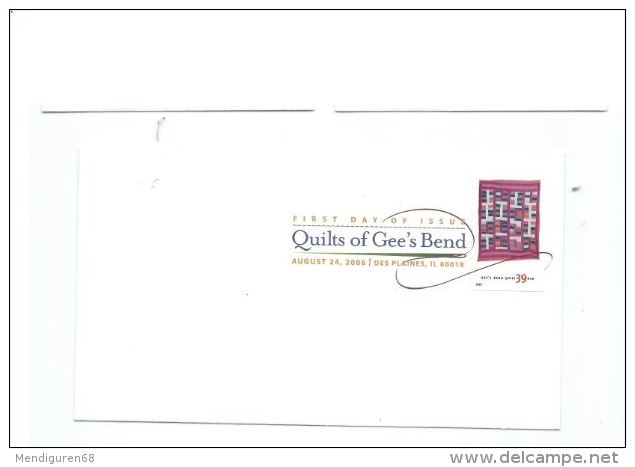 VEREINIGTE STAATEN USA 2006 Gee's Bend Quilts 6 39¢ FDC SC 4094 YV 3871 MI 4166 SG 4655 - 2001-2010