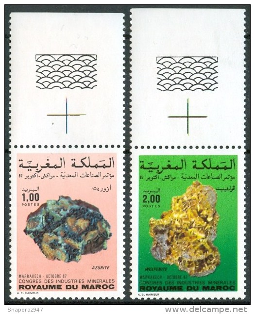 1987 Marocco Minerali Minerals Mineraux Set MNH** B636 - Minerals