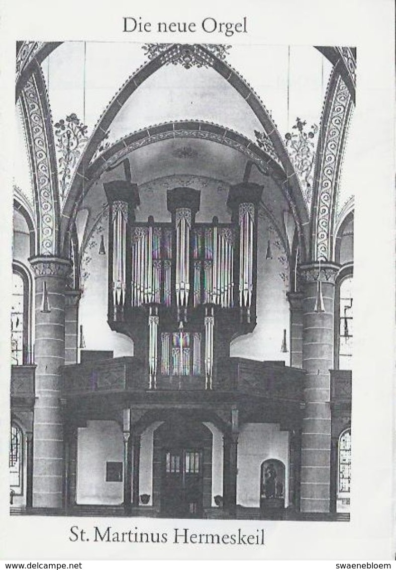 Folder.- Die Neue Orgel. St. Martinus Hermeskeil. Met Disposition. 2 Scans - Toeristische Brochures