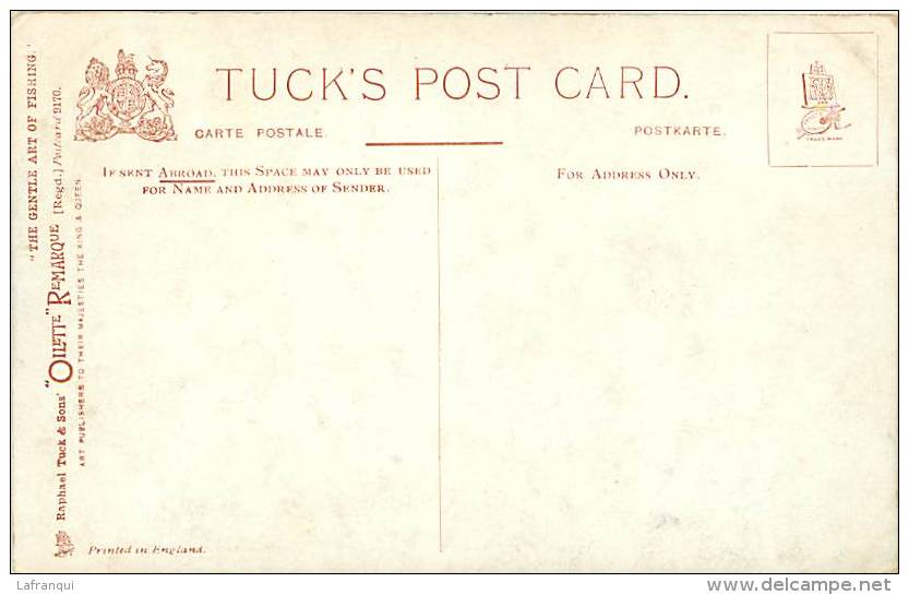 Ref K934- Illustrateur- Tuck -raphael -ollette -pecheur -peche A La Ligne-carte Bon Etat -postcard In Good Condition- - Tuck, Raphael