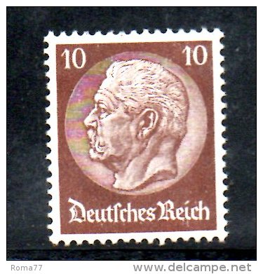 GERMANIA IMPERO 1932 , N. 447  * . Hindenburg  Fil Griglia - Nuovi