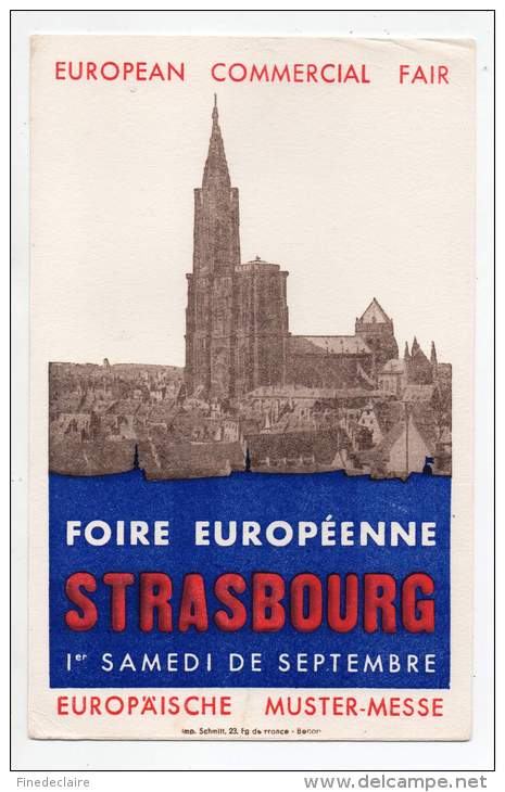 Buvard - Foire Européenne Strasbourg - F