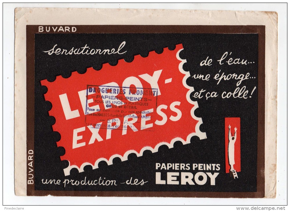 Buvard - Papiers Peints Leroy Express - Verf & Lak