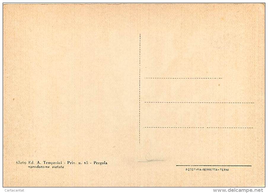 PERGOLA (PESARO E URBINO). IL CORSO DEL PAESE NEGLI ANNI '30. CARTOLINA NON VIAGGIATA ANNI '30 - '40 - Altri & Non Classificati