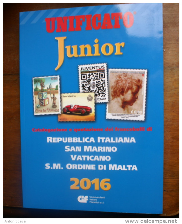 ITALIA 2016 - CATALOGO UNIFICATO JUNIOR 2016 - Italy