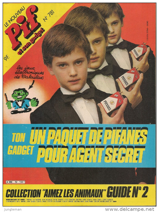 Le Nouveau Pif N° 781 De Mars 1984 - Avec Placid & Muzo, Hercule, Ayak, Dicentim, Léonard, Pifou, Pinky. Revue En TBE - Pif & Hercule