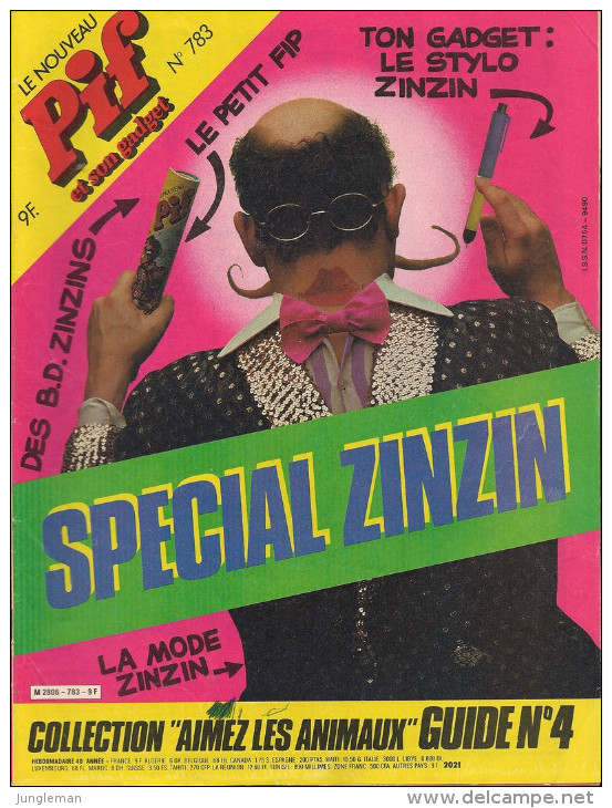 Le Nouveau Pif N° 783 De Mars 1984 - Avec Smith & Wesson, Manivelle, Hercule, Dicentim, Léonard, Pifou. Revue En TBE - Pif & Hercule