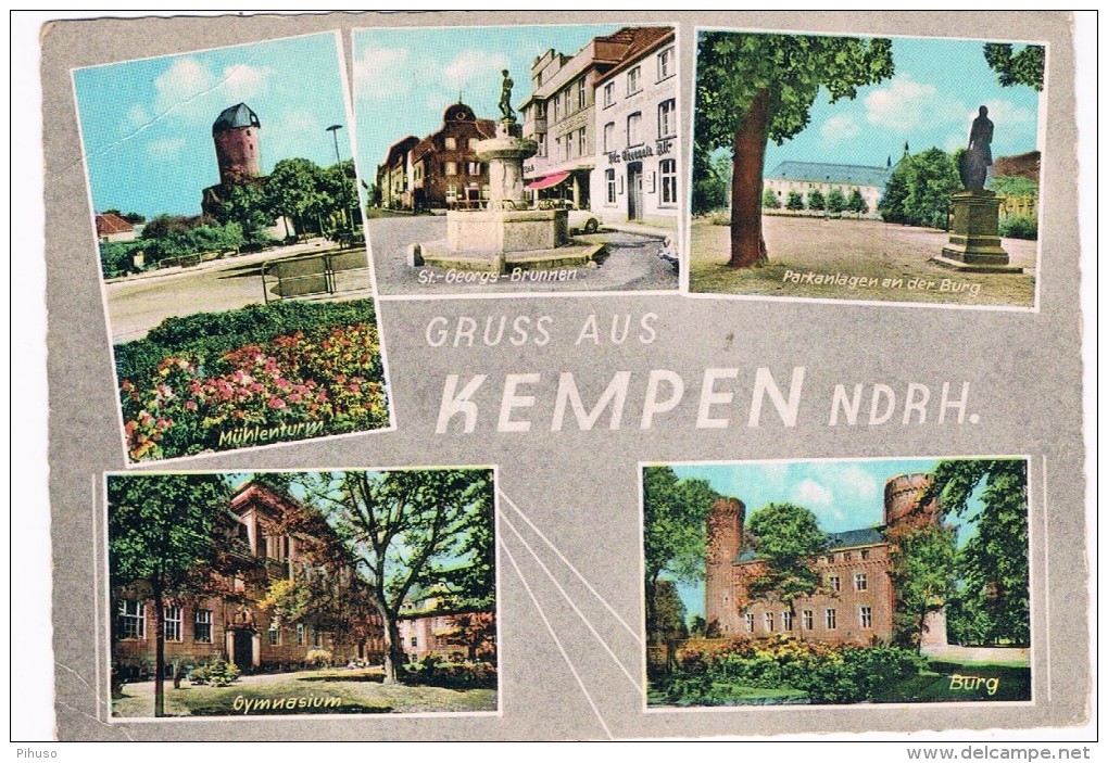 D6083   KEMPEN : Gruss Aus ( Multiview) - Viersen