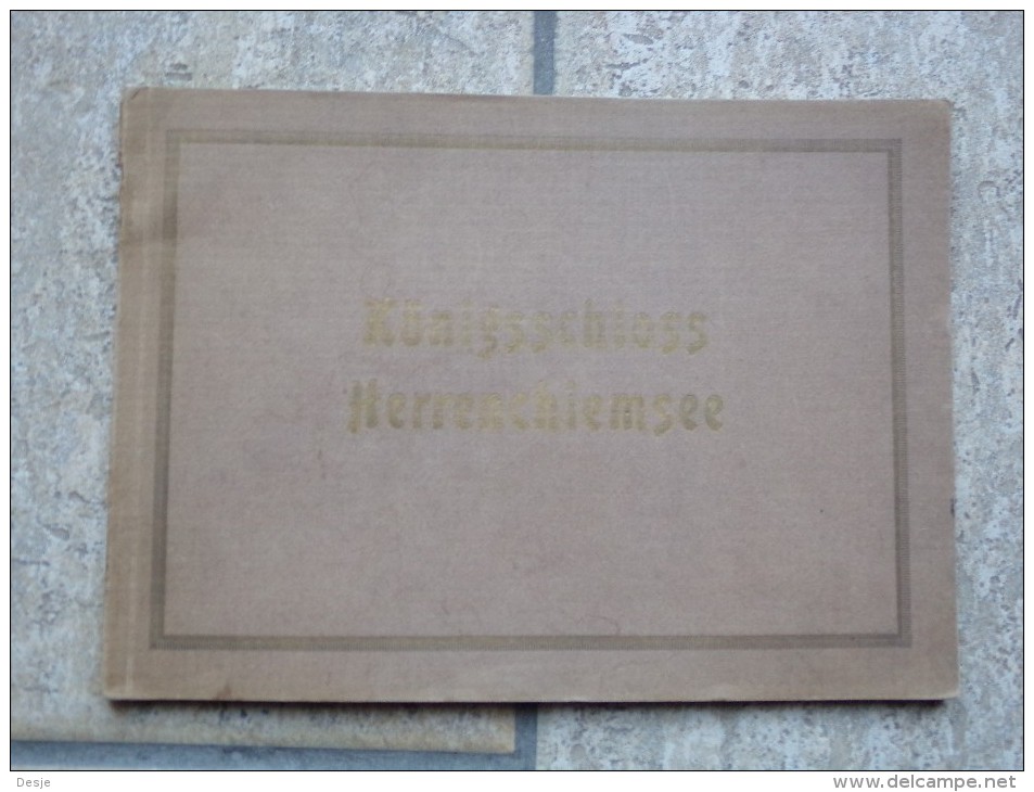 Fotomap Met 16 Foto`s Van Königsschloss Herrenchiemsee  Munchen Duitsland - Livres Anciens