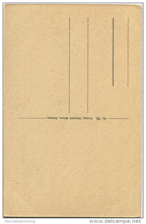 Alt-Bremen - Kleine Krummenstrasse - Verlag Heinrich Griese Bremen - Bremen