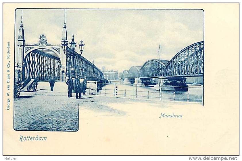 - Pays Divers - Ref - F871 - Pays Bas - Nederland - Rotterdam - Maasbrug -  Carte Bon Etat - - Rotterdam