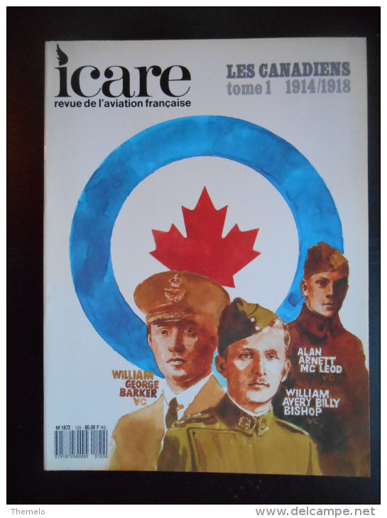 Revue "Icare N° 120 - Les Canadiens Tome 1" - Aviation