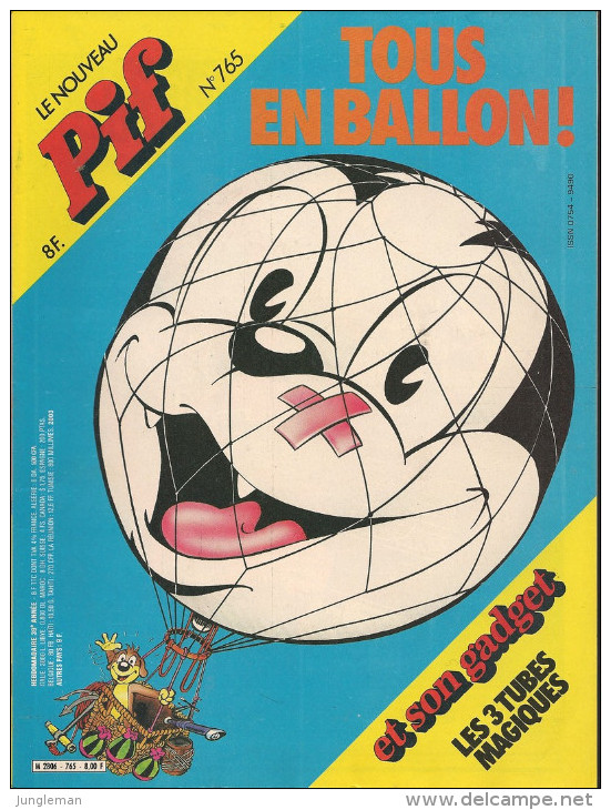 Le Nouveau Pif N° 765 De Nov 1983 - Avec Placid & Muzo, Yvain, Yakari, Manivelle, Capitaine Apache. Revue En TBE - Pif & Hercule