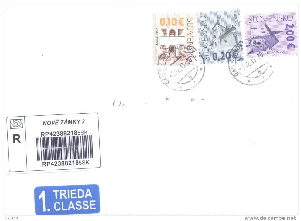 2012. Slovakia, The Letter By Registered  Post To Moldova - Briefe U. Dokumente