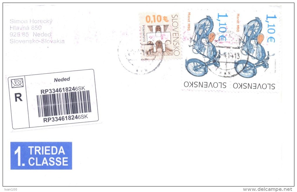 2014. Slovakia, The Letter By Registered  Post To Moldova - Briefe U. Dokumente