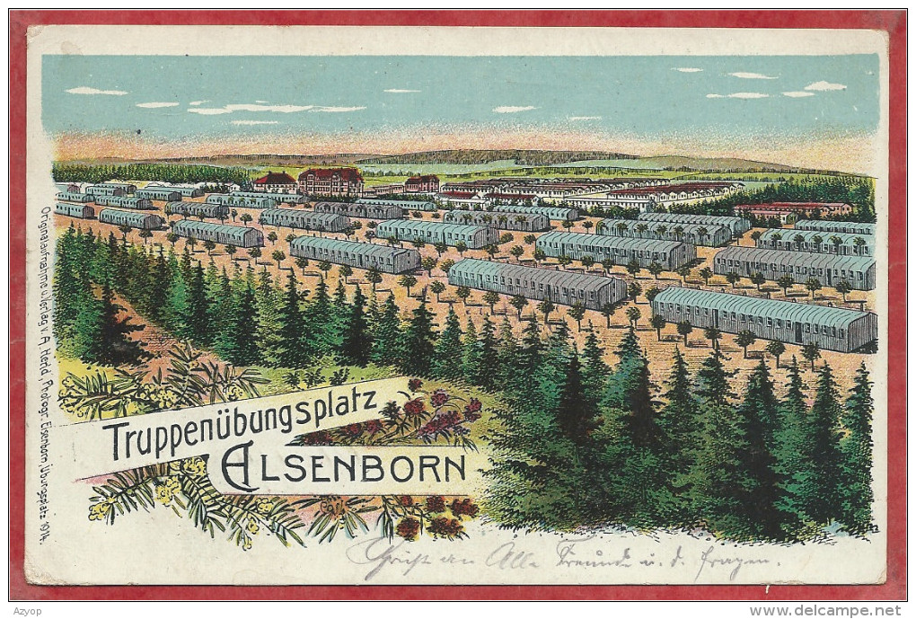 Belgique - TRUPPENÜBUNGSPLATZ ELSENBORN - Litho Couleur - Feldpost - Guerre 14/18 - Elsenborn (camp)