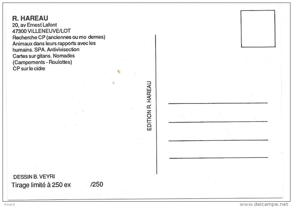 CP..  BERNARD VEYRI ....  1989...R HAREAU   ..TBE..  TIRAGE 250 EXP - Veyri, Bernard