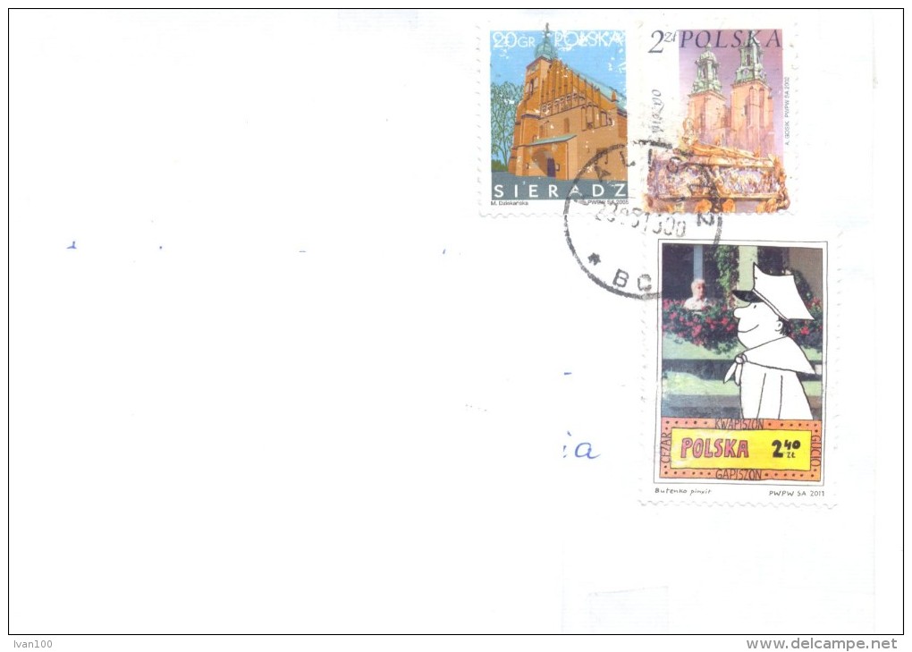 2013. Poland, The Letter By Ordinary  Post To Moldova - Lettres & Documents