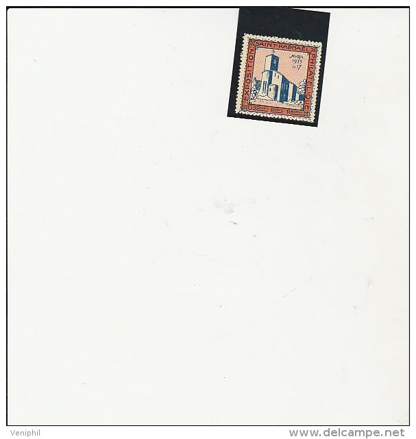 VIGNETTE - EXPOSITION PHILATELIQUE ST RAPHAEL AVRIL 1933 - Esposizioni Filateliche
