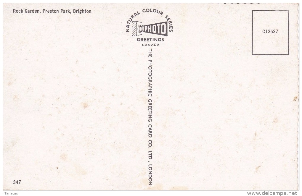 POSTAL DE BRIGHTON DE ROCK GARDEN IN PRESTON PARK (CANADA) (GREETING CARD) - Brighton
