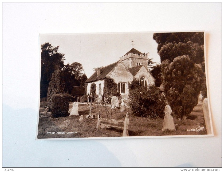 Carte Postale Ancienne : Stoke Poges Church - Buckinghamshire