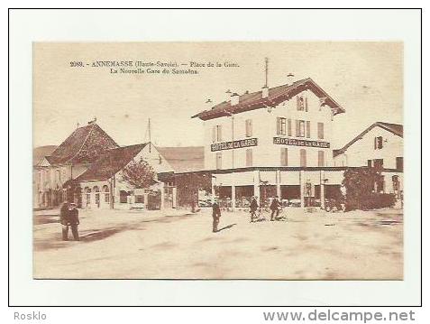 CPA / HTE SAVOIE /ANNEMASSE HOTEL DE LA GARE /ECRITE DATER 1929 - Annemasse