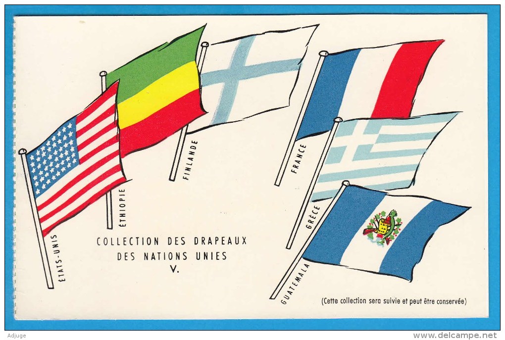 LOT De 8 CARTES  - Collection Des DRAPEAUX Des NATIONS UNIES - Edition U.P.S.A. => Voir Les SCANS Détaillés à La Suite - 5 - 99 Cartoline