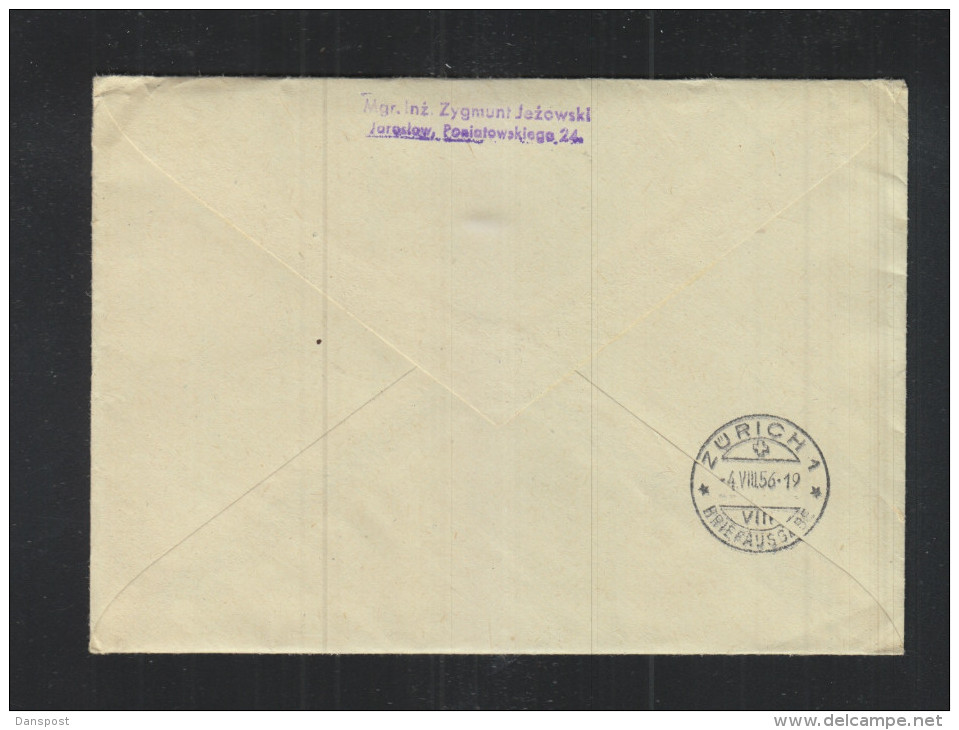 Poland Registered Cover 1956 Imperforated - Covers & Documents