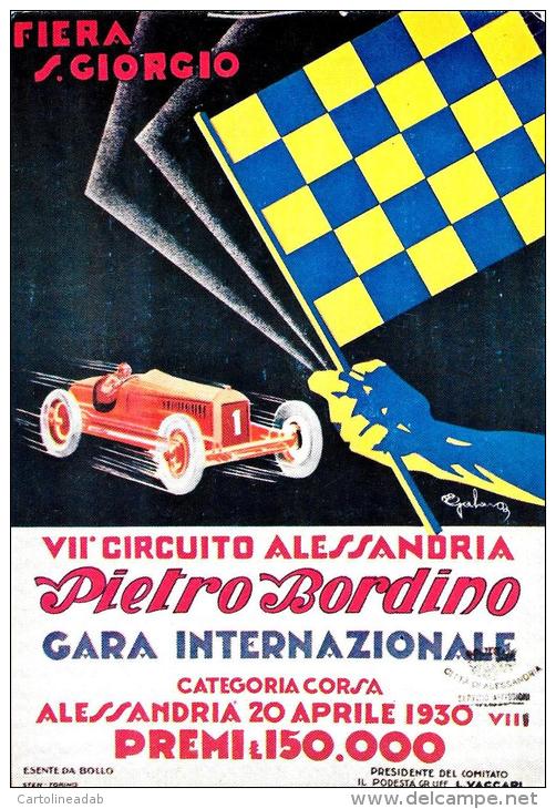 [MD0519] INVITO - RIPRODUZIONE - VII CIRCUITO ALESSANDRIA PIETRO BORDINO - GARA INTERNAZIONALE - Autres & Non Classés