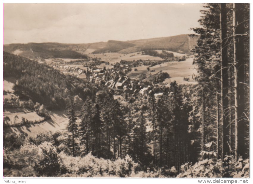 Altenberg Geising - S/w Ortsansicht 1 - Geising