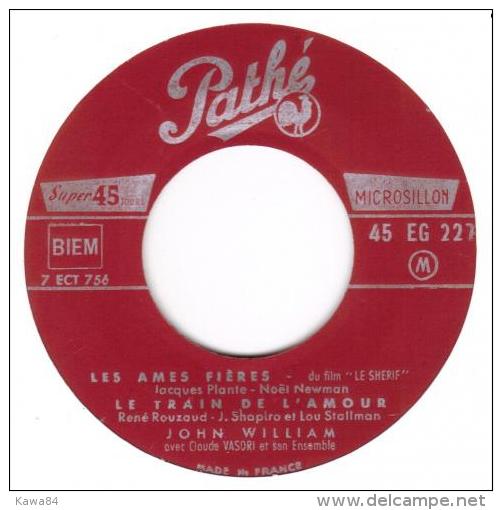 EP 45 RPM (7")  B-O-F  John William / Jeffrey Hunter / Robert Ryan  "  Les âmes Fières  " - Filmmusik