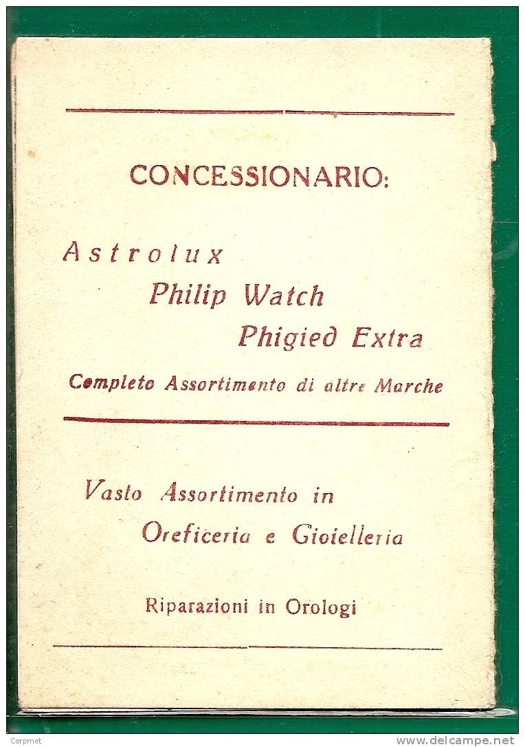 JEWELS & CLOCKS - PAGANO Napoli Oreficeria E Gioielleria - Concessionario ASTROLUX - PHILIP And PHIGIED ADVERTISEMENT - Autres & Non Classés