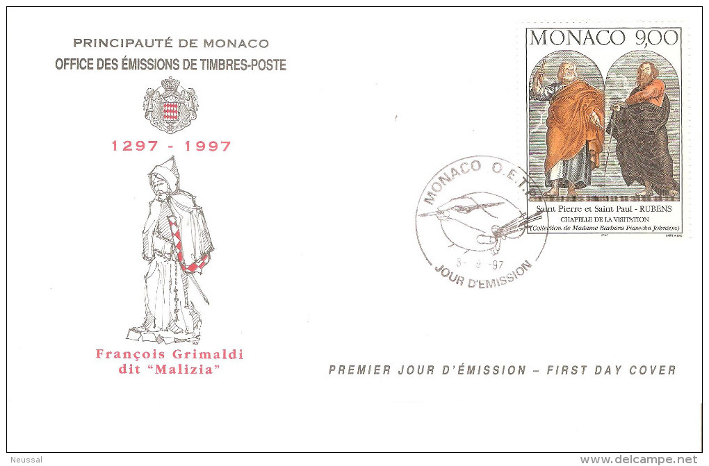 Carta Monaco De 1997 - Lettres & Documents