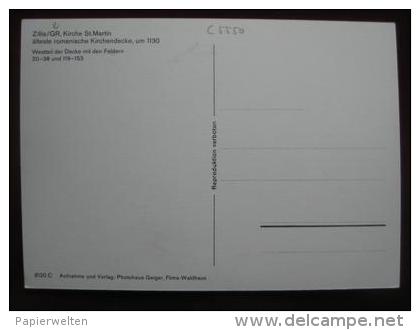 Zillis (GR) -  Kirche St. Martin:  Westteil Der Romanischen Kirchendecke - Zillis-Reischen