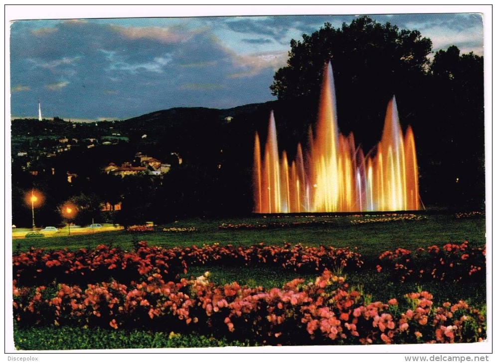 O1572 Torino - Parco Del Valentino - Fontana Luminosa - Notturno Notte Nuit Night Nacht Noche / Non Viaggiata - Parks & Gärten