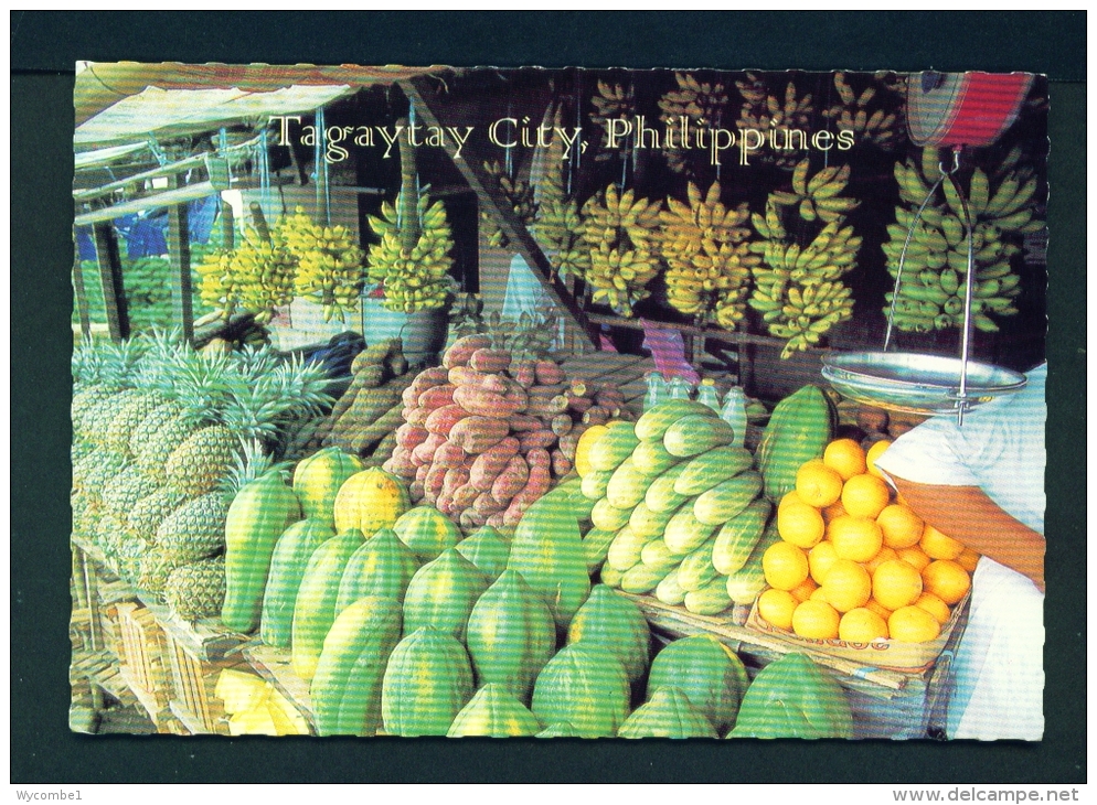 PHILIPPINES  -  Tagaytay  Fruit Stalls  Unused Postcard - Philippines