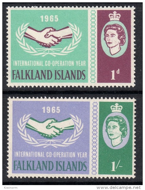 FALKLAND ISLANDS 1965 International Co-operation Year I C Y Omnibus Set- Mint Never Hinged MNH ** - 2B484 - Falkland Islands