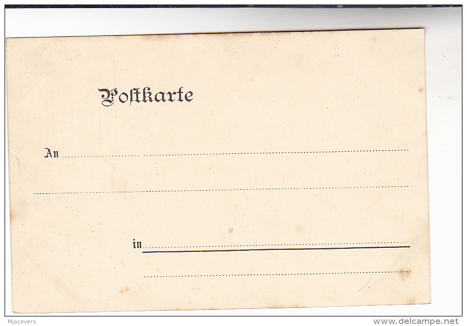 GERMANY Old Postcard HAND MADE By ANTON LOIUR , ART, With INTRICATE ADDED PAPER Design, Fancy Card. - Other & Unclassified