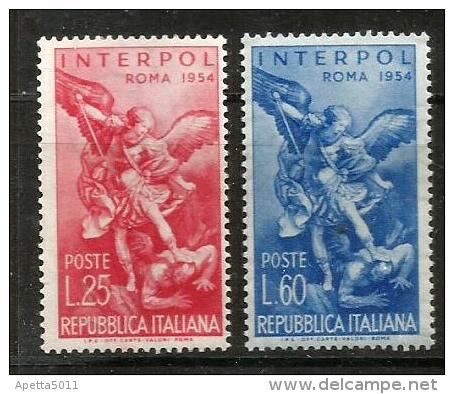 1954 INTERPOL  Nuovo Serie Completa  ** MNH - 1946-60: Nieuw/plakker