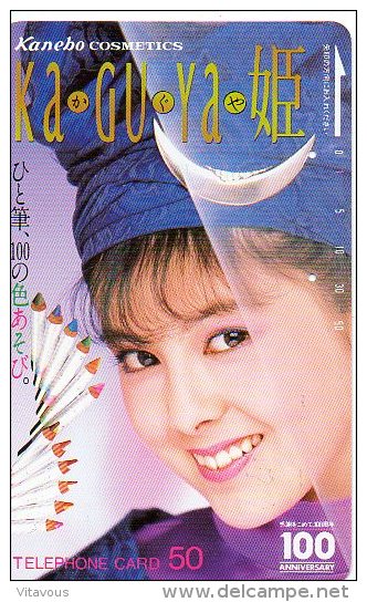 Cosmétique Cosmetics Femme Girl  Télécarte Japon Telefonkarte Phonecard B 314 - Japon