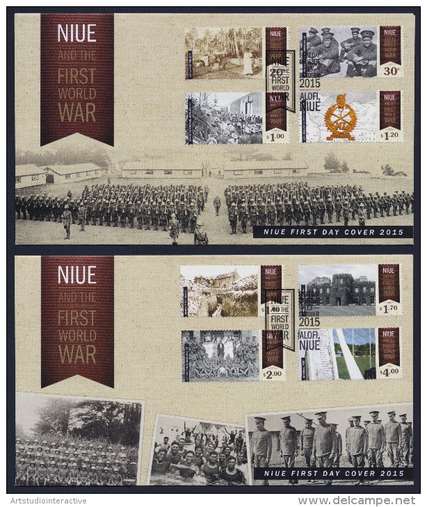 2015 NIUE "CENTENARY OF WORLD WAR I / CENTENARIO PRIMA GUERRA MONDIALE" FDC - Niue